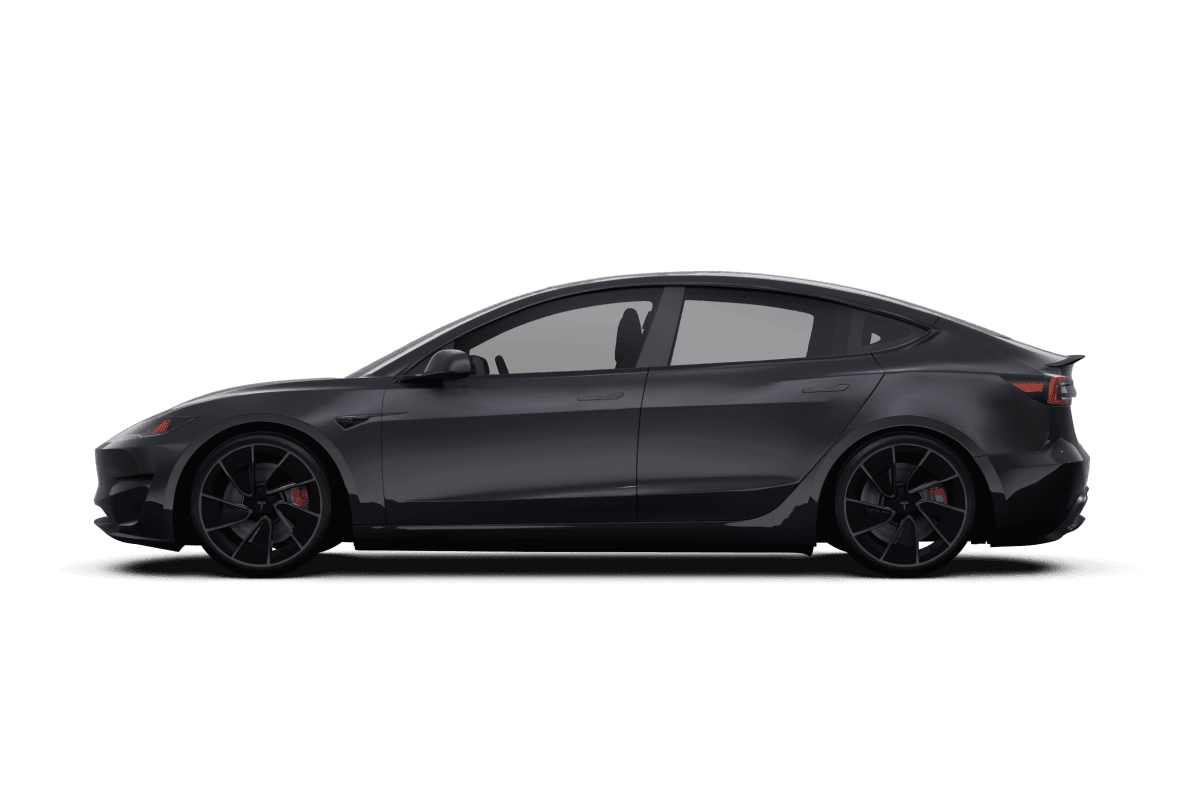 Tesla Model 3 - Side view Tesla Model 3 - Side view